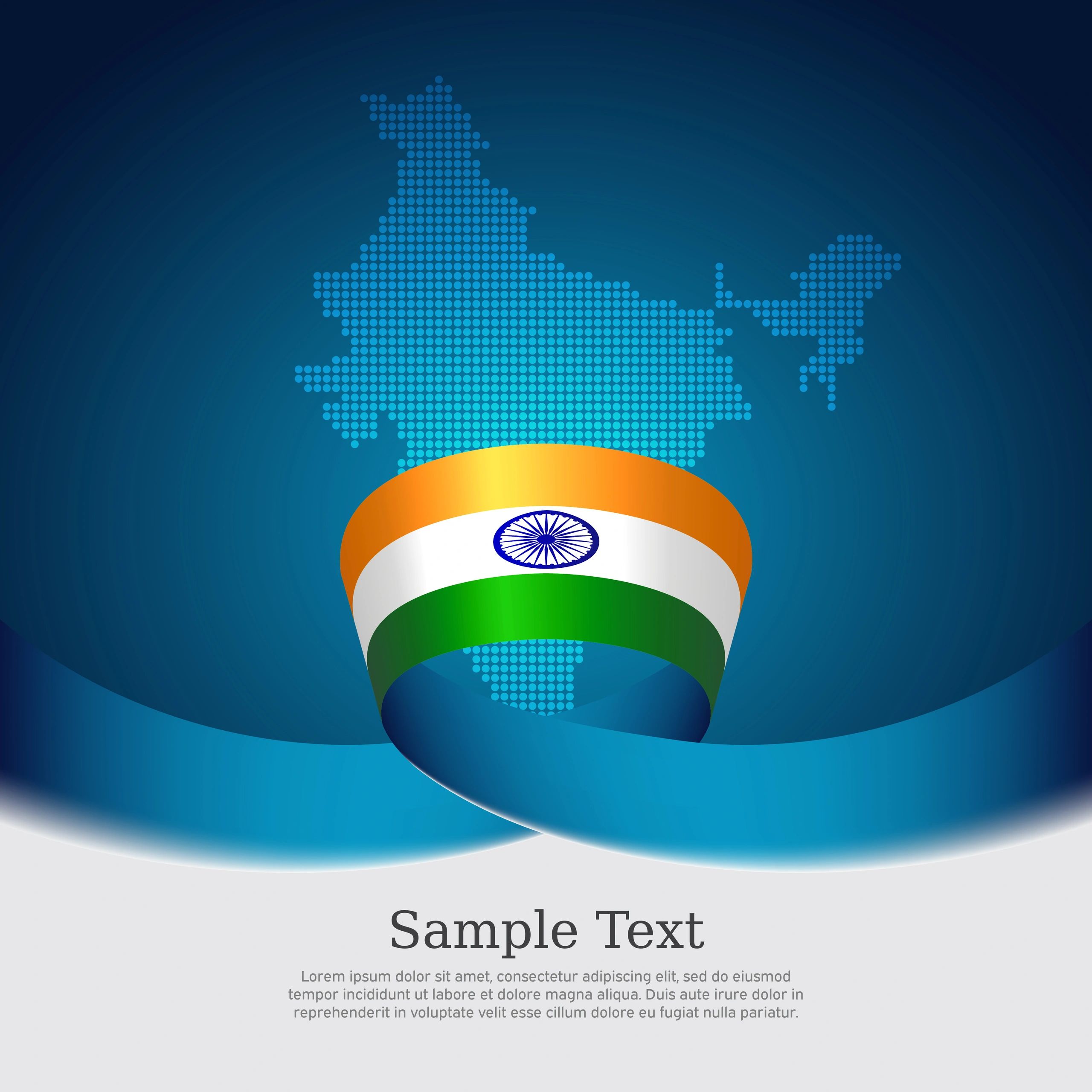 India themed digital network illustration