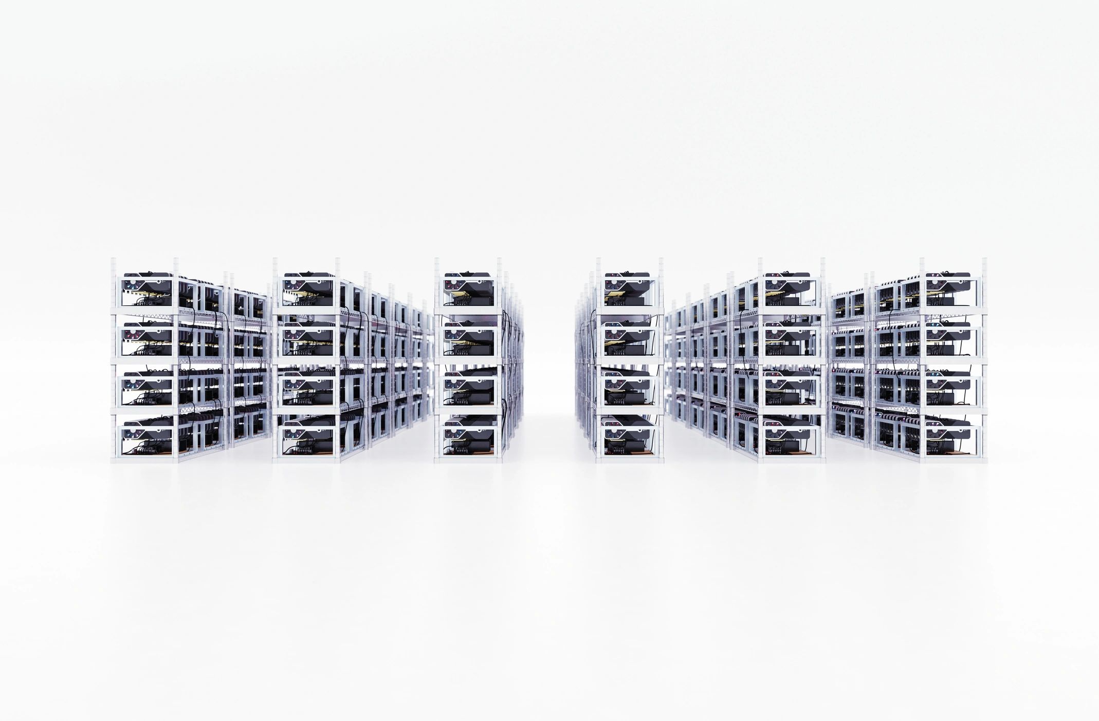 Large scale server infrastructure inside a modern hosting facility